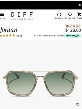 DIFF Jordan Cool Matcha Gradient Sunglasses